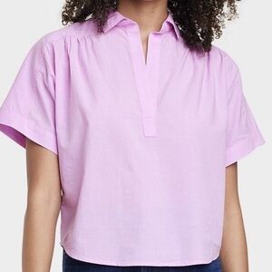 Universal Thread Collared Crop Top